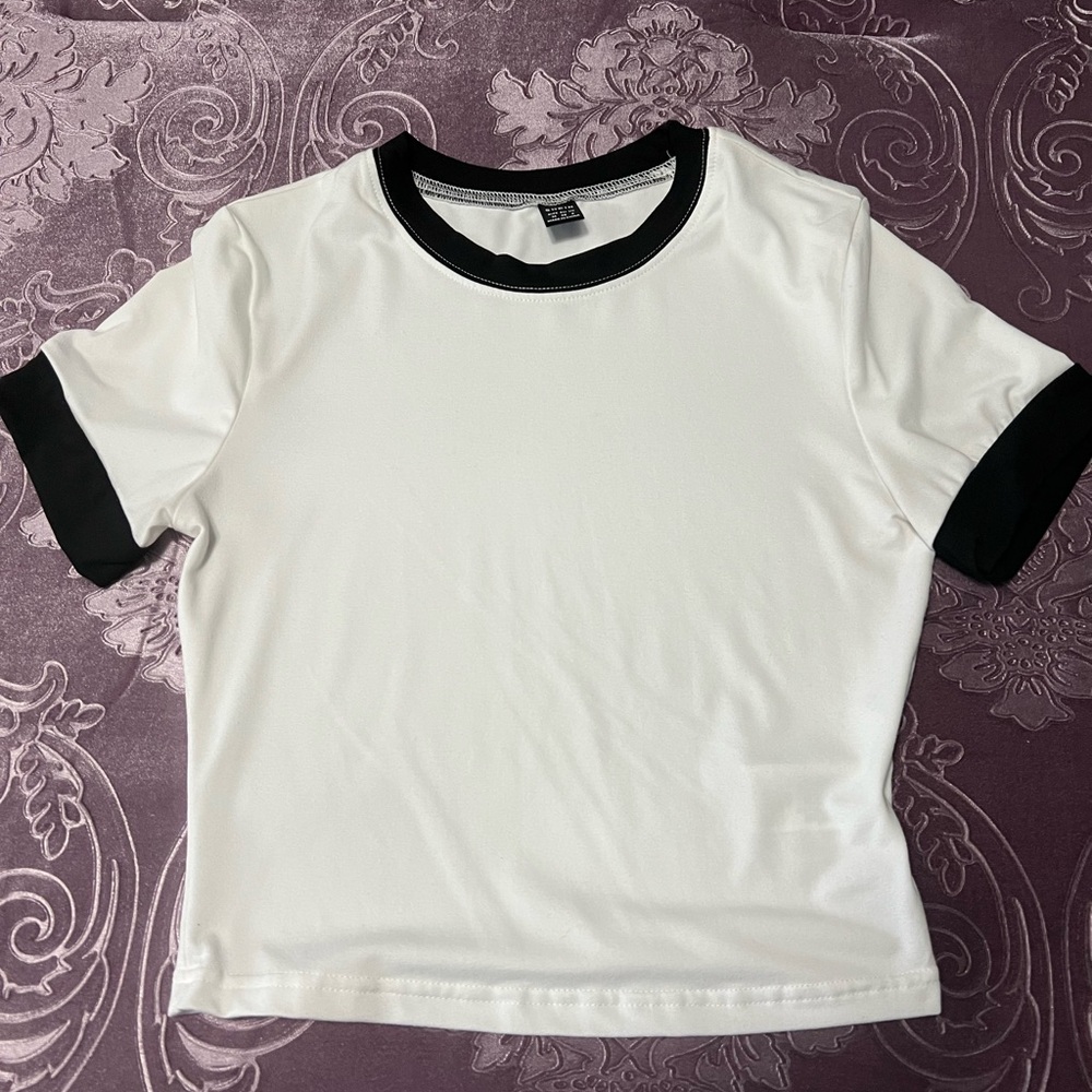 SHEIN Monochrome Contrast Tee